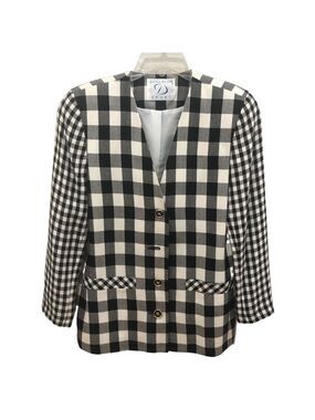 Doncaster Sport Vintage checked blazer. Size 6 office career wardrobe staple